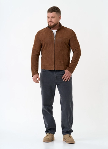 Мужская двухсторонняя куртка из натуральной замши фото
