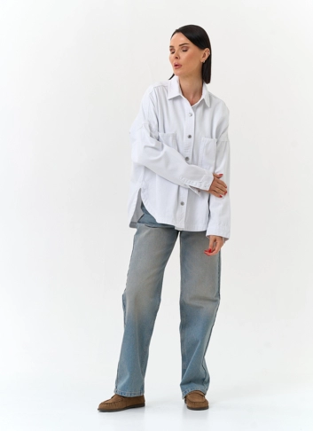 Женская джинсовая куртка рубашка