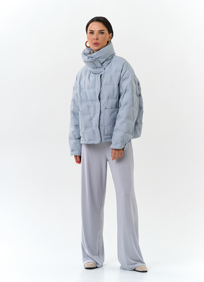 Женская куртка с воротником стойкой модель № 32662 в рассрочку