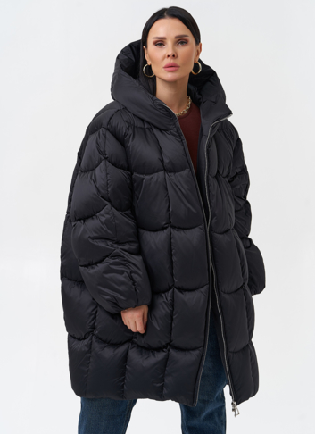 Женский пуховик с капюшоном 