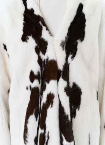 Жакет из меха норки в расцветке "ягуар"