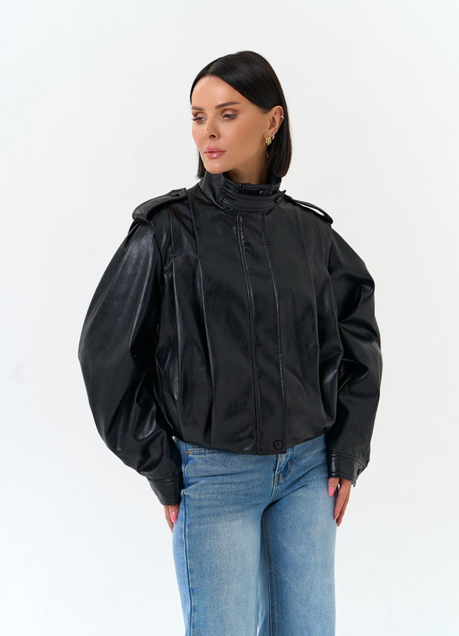 Женская куртка из эко кожи модель № 33149 в кредит