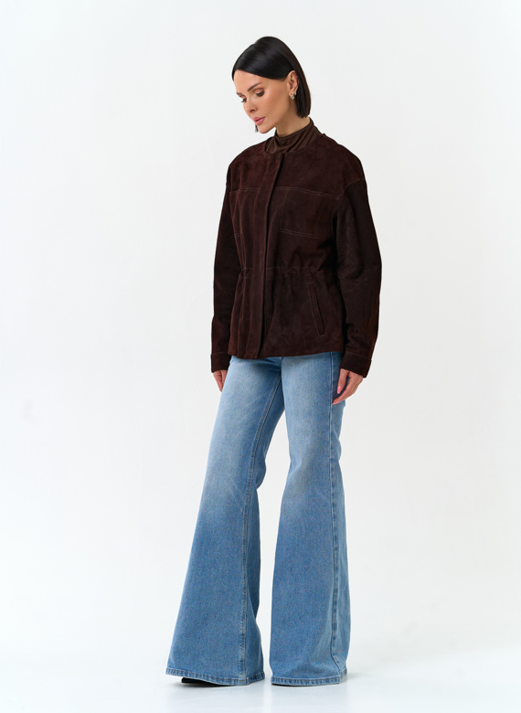 Жакет из натуральной замши