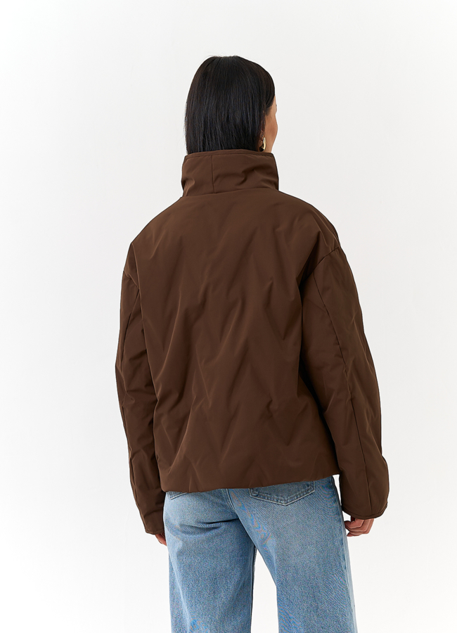 фото Женская куртка с воротником стойкой модель № 32835