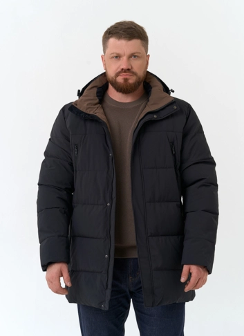 Мужской пуховик с капюшоном 