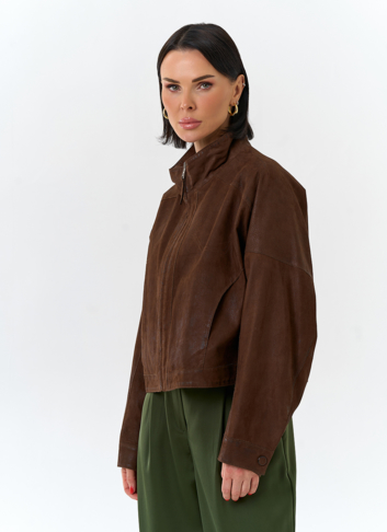 Женская двухсторонняя куртка из натуральной кожи