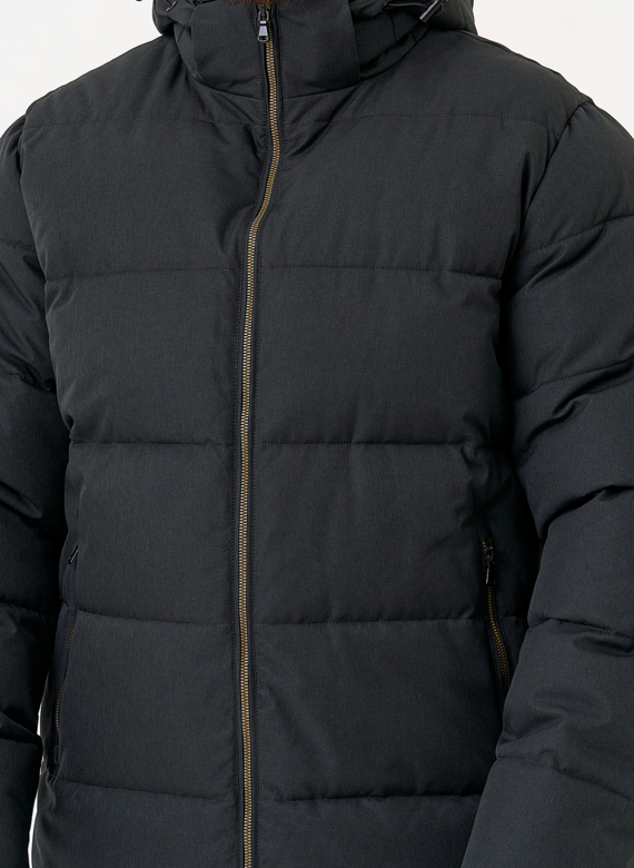 Мужской пуховик с капюшоном 