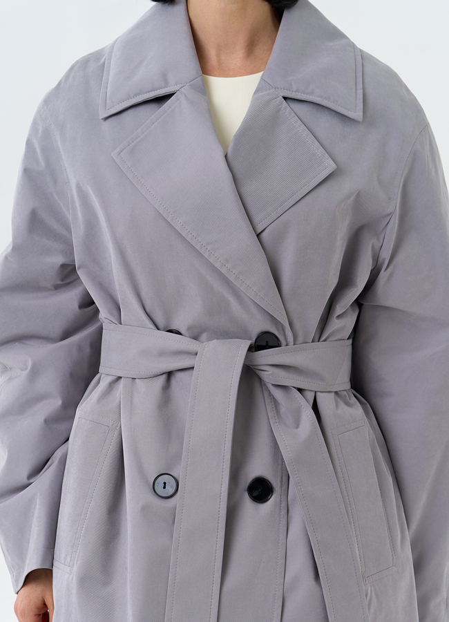 Женский утепленный плащ с английским воротником модель № 32576 универмаг малина