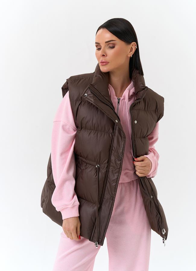 Женский утепленный жилет модель № 33092 универмаг малина