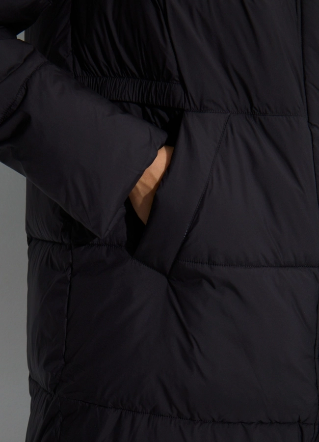 Женский пуховик с капюшоном модель № 33736 универмаг малина фото