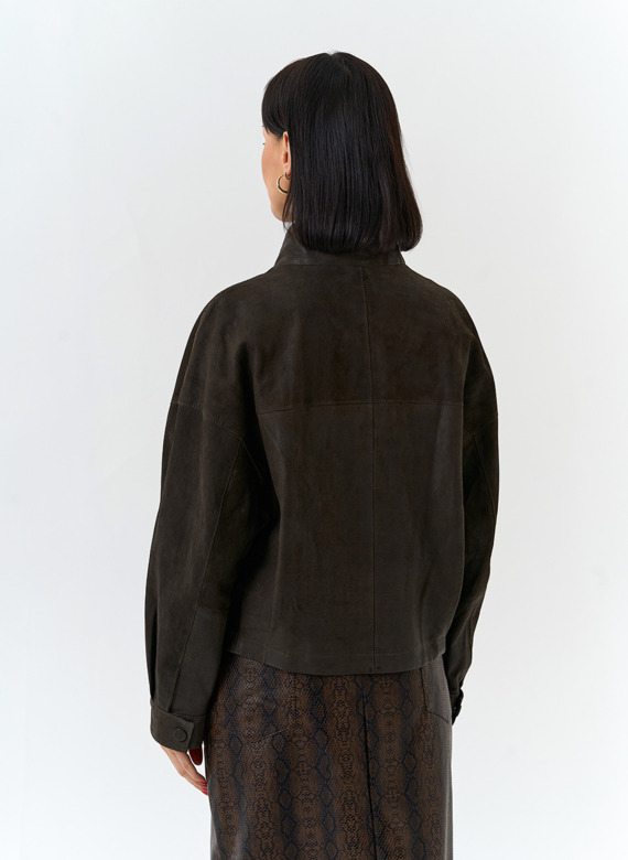 Женская двухсторонняя куртка из натуральной кожи