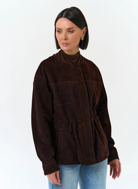 Жакет из натуральной замши