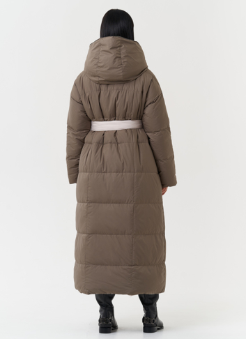 Двухсторонний пуховик с капюшоном