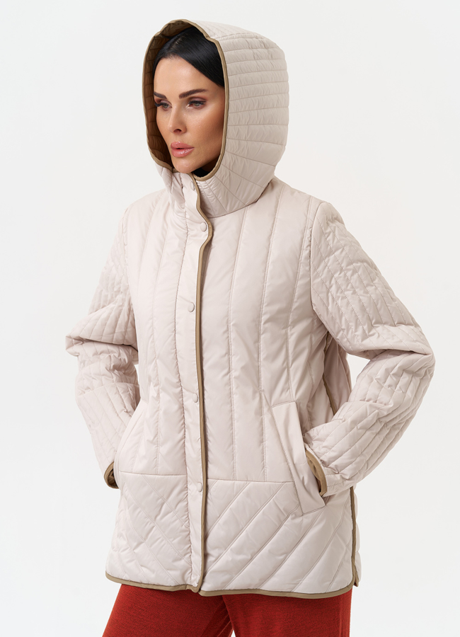 Женская утепленная куртка с капюшоном модель № 30023 универмаг малина