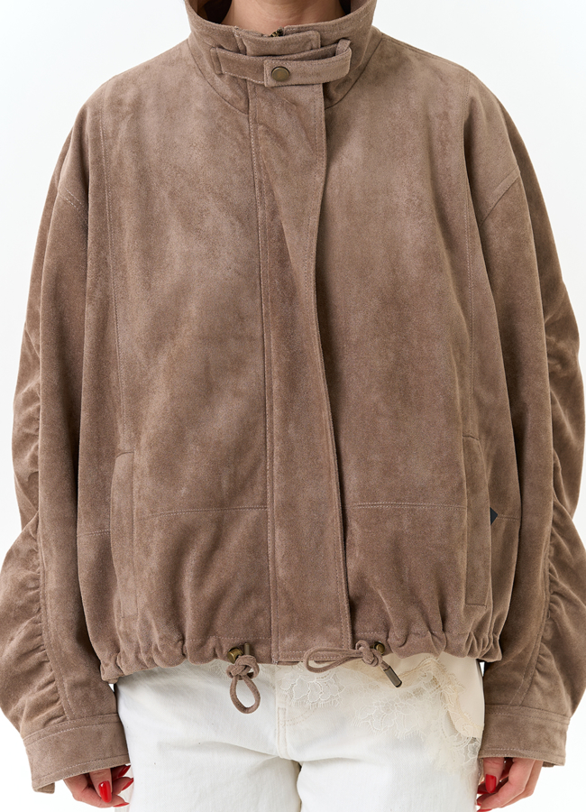 Женская куртка из эко замши с воротником стойкой модель № 33029 универмаг малина